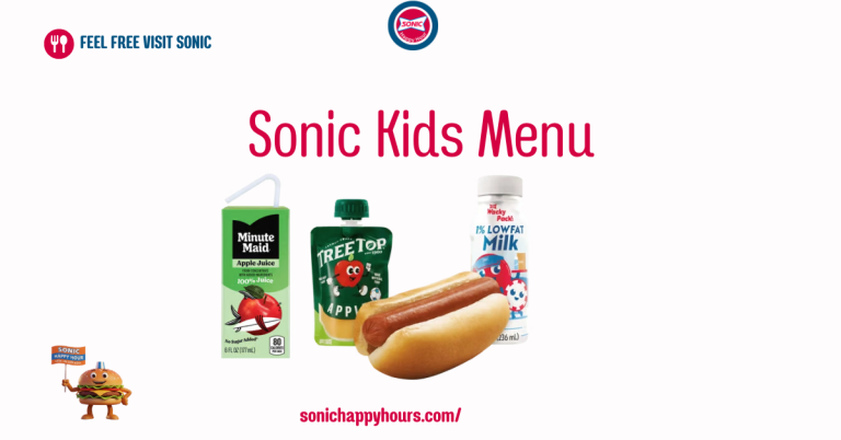 Sonic Kids Menu