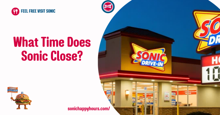 What Time Does Sonic Close?